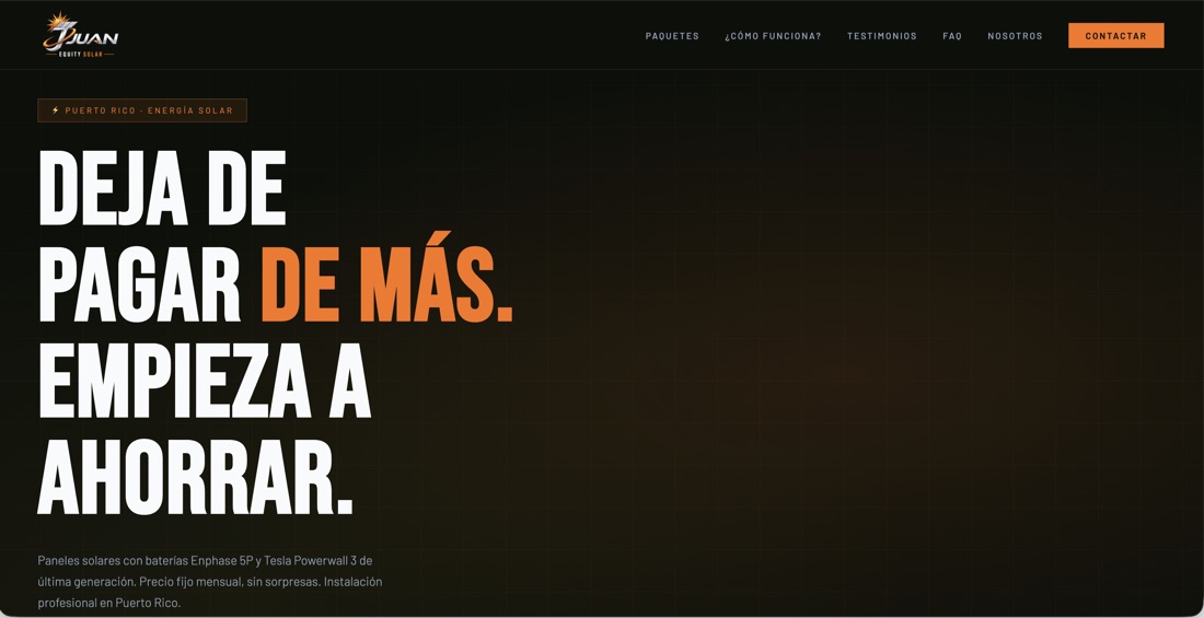 EquitySolar — sistema construido por avcreatif